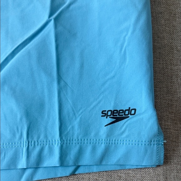 Speedo Men's Navy and Light Blue Swim Trunks - Picture 7 of 7